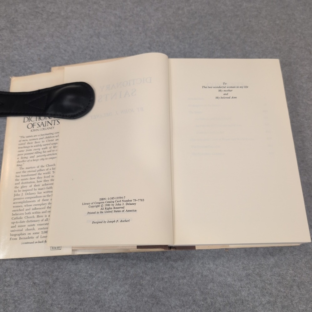 Dictionary of Saints John J Delaney Hardcover 1980 1st Ed ISBN 0-385-13594-7 - Picture 3 of 4